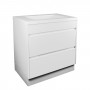 Qubist Matte White Free Standing 750 Vanity Cabinet Only